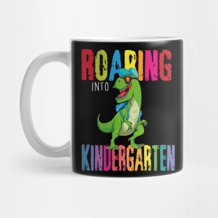 Roaring Into Kindergarten Dinosaur T Rex Teacher Back To School Mug
